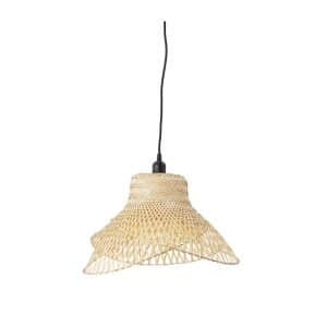 BLOOMINGVILLE rund loftlampe - natur bambus (Ø48)