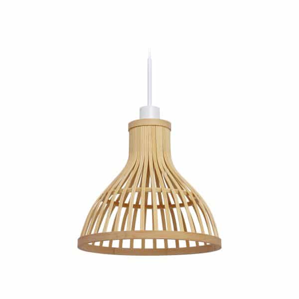LAFORMA Nathaya loftslampeskærm i bambus med naturlig finish, Ø 30 cm