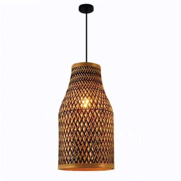 Lindby Matvi hængelampe Ø 40 cm af bambus