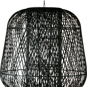Moza, Pendel lampe, sort, H100x100x100 cm, bambus