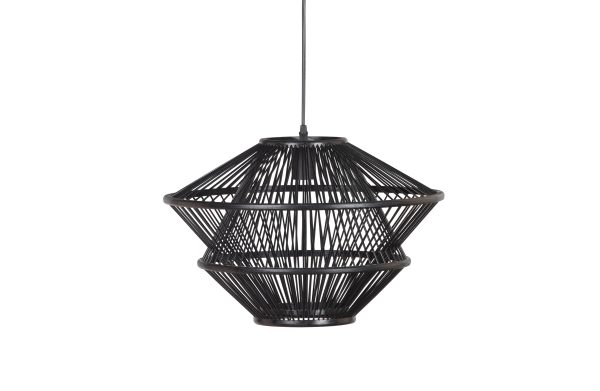 WOOOD Bamboo loftlampe - sort bambus