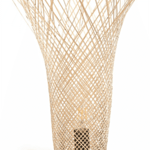 Bordlampe Kave Home Citalli naturlig bambus - rustik kolonial stil H50xB26 cm