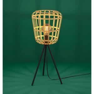 EGLO Stars of Light MONTEZUELO bordlampe E27 bambus/sort