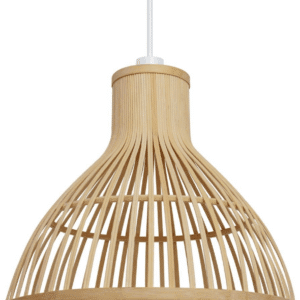 Pendel loftslampe Kave Home Nathaya håndvævet bambus Ø46 cm