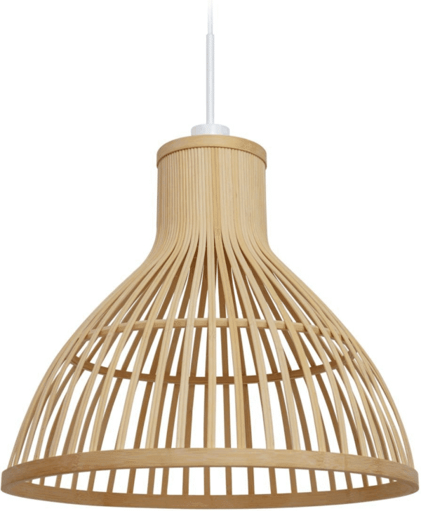 Pendel loftslampe Kave Home Nathaya håndvævet bambus Ø46 cm