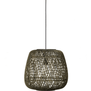Pendel lampe ophængslampe WOOOD Exclusive Moza bambus grøn Ø36 cm